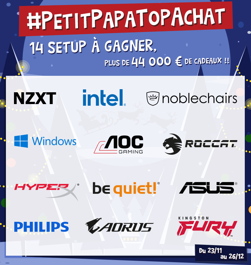 Un max de #RT pour que le #PetitPapaTopAchat 👉🎄 débarque DEMAIN ! 😱🔥

🔥 Plus de 44 000 € de cadeaux à gagner ! 🔥

topachat.com