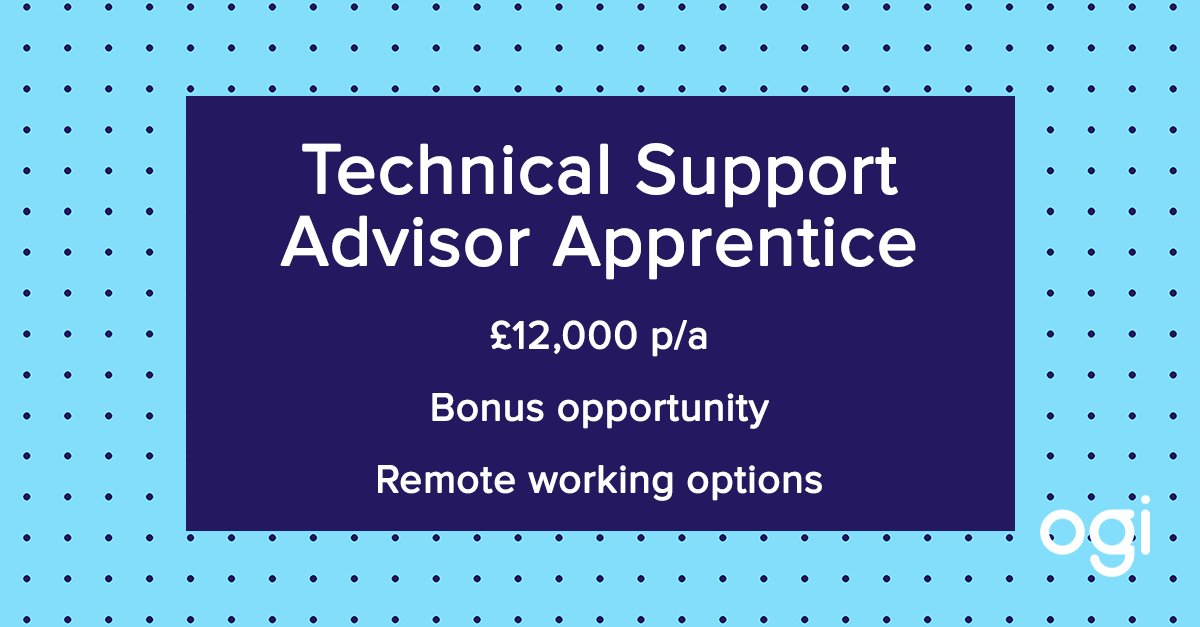 OpenGI_careers's tweet photo. 👉 Hiring: Technical Support Advisor Apprentice 👈

Interested in technology? Looking to start a career in customer support? Take a look at our latest apprenticeship, and apply via the link: https://t.co/Jpi2SPmxyn

#LifeAtOGI #OGICareers #Apprenticeships #WorcsApprenticeships https://t.co/Mox5Yr4X3M