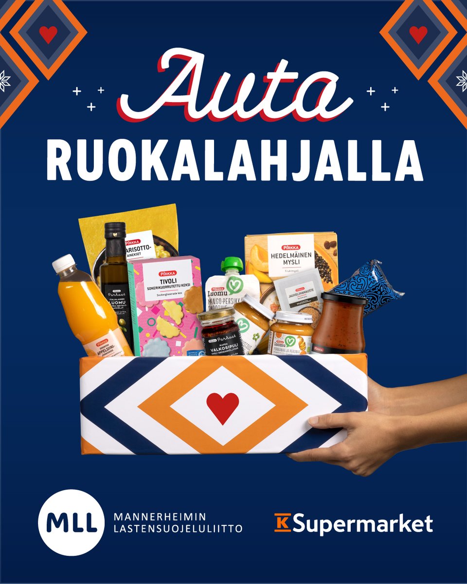 MLL_fi's tweet photo. Lapsiperheköyhyys koskettaa Suomessa 129 000 lasta ja elinkustannusten nousu on syventänyt vähävaraisten lapsiperheiden ahdinkoa koko maassa. 💔
Jos pystyt, auta lapsiperheitä ruokalahjalla! Lue lisää: https://t.co/e9Lwg6pNga
#autaruokalahjalla #MLL #MLLfi https://t.co/PWnqcOSG63