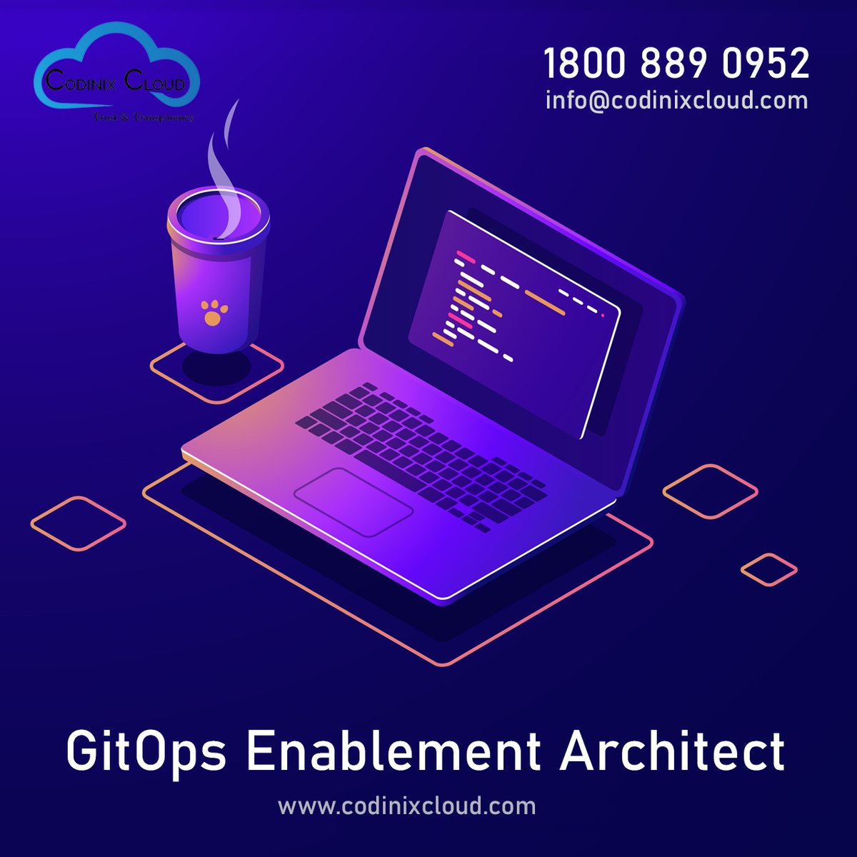 CodinixCloud's tweet image. GitOps Enablement Architect Development Services
Contact us at toll free number: 1800 889 0952 or email at info@codinixcloud.com
#gitops #gitopsenablement #gitopsarchitect #gitopsdevelopment #gitopsdeveloper #gitopsInternship #cloudInternship #gitopstraining #gitopstraining