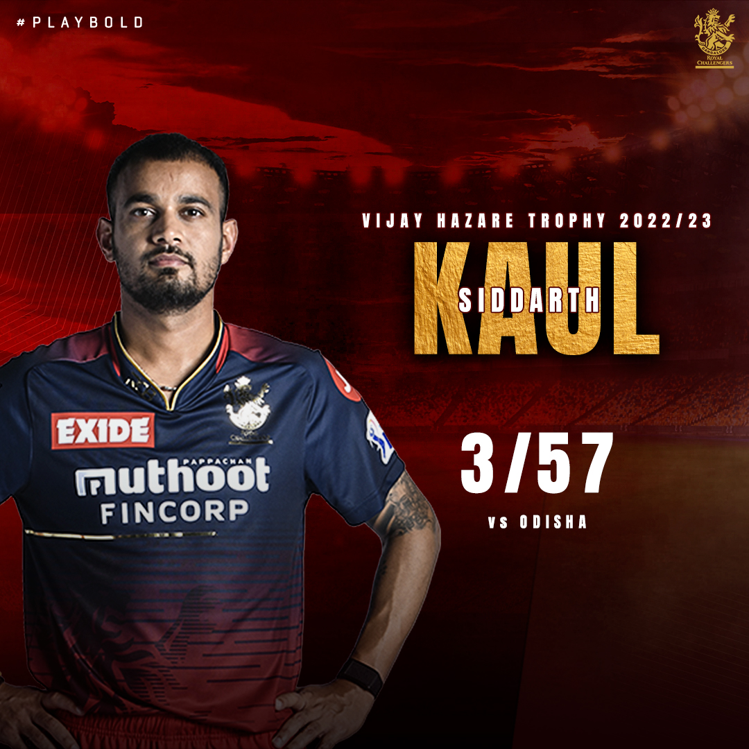 RCBTweets's tweet photo. Our Royal Challengers know a thing or two about taking Monday head-on! 🤩

#PlayBold #WeAreChallengers #VijayHazareTrophy https://t.co/VzgEX3oPRn