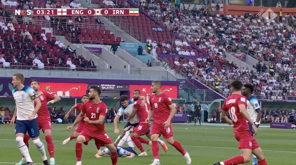 Footballtweet's tweet photo. Penalty or no penalty ?? 

#ENG | #IRN | #FIFAWorldCup https://t.co/niJzVwuWe7
