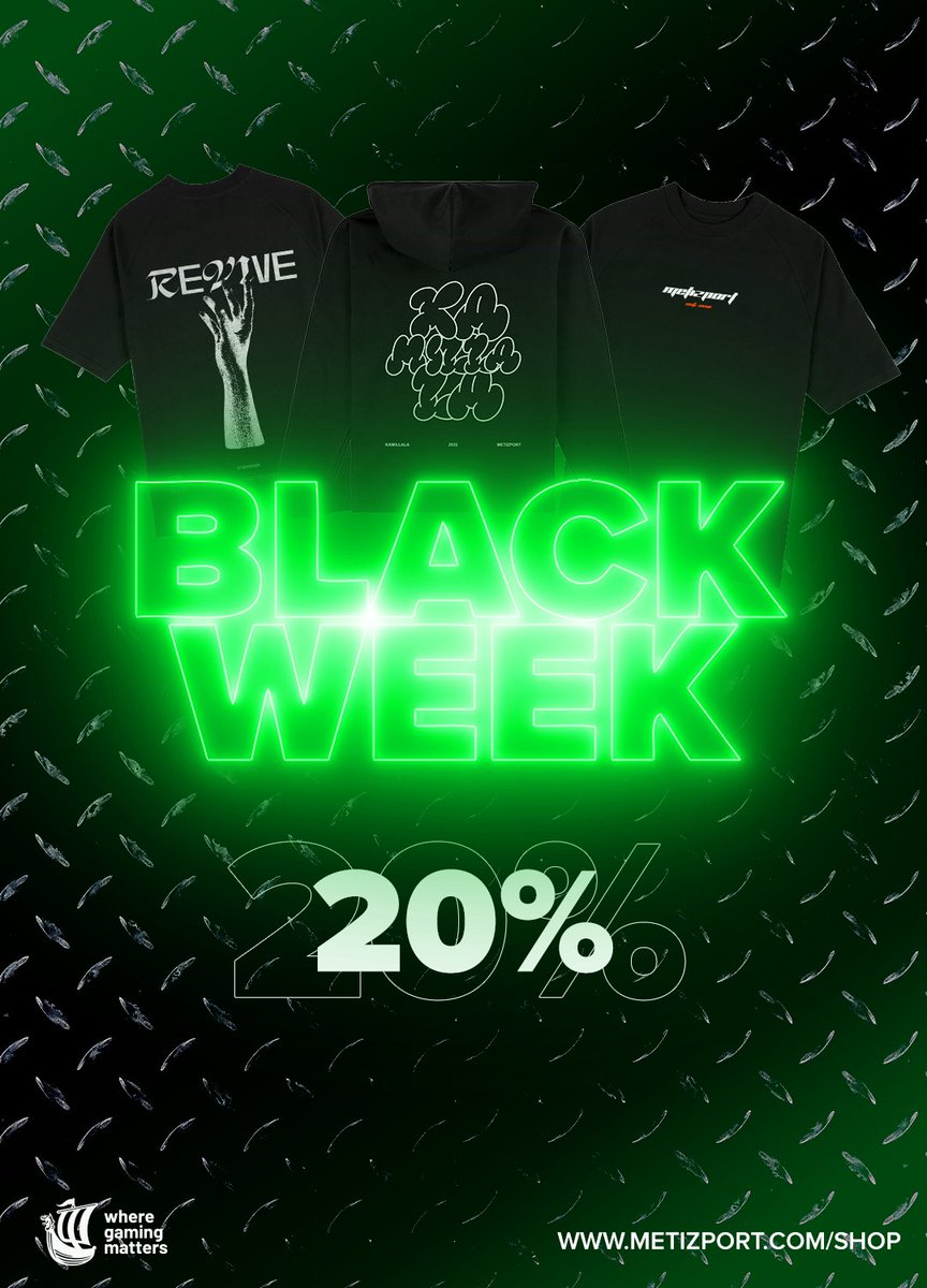Metizport's tweet photo. 🇳🇴 Det er BLACK WEEK, og vi slår til med 20% avslag på hele nettbutikken vår! 💚
Ingen rabattkode er nødvendig, alle priser er allerede nedjustert!
Sjekk ut hva vi har på lager på https://t.co/JUrPBGKYGc og benytt deg av denne uka til å skaffe deg noe du liker! 🔥 https://t.co/eeV1F5n0IZ