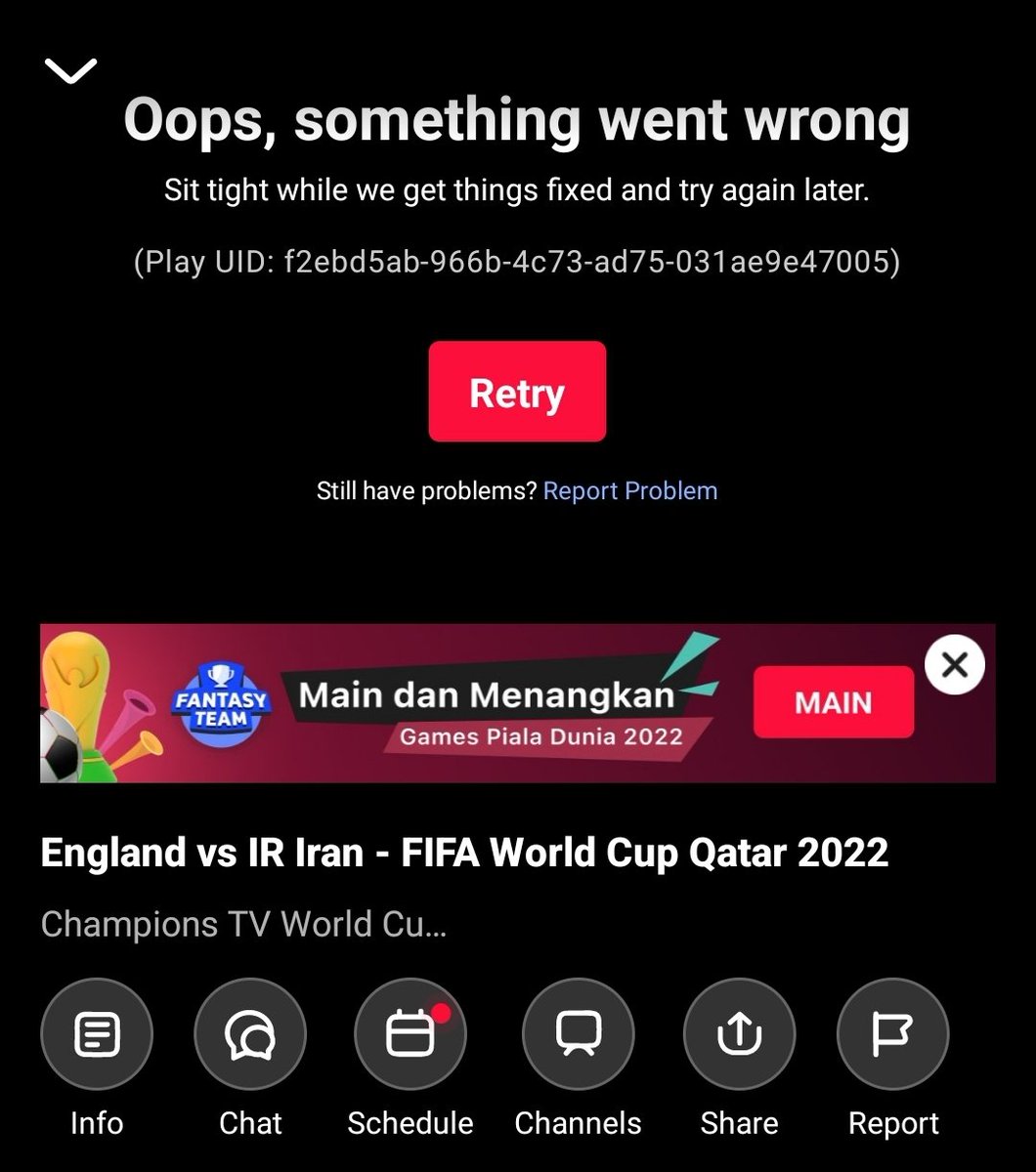joe3428's tweet photo. Woiiii @vidio what's going on???? #FIFAWorldCup https://t.co/1w7beJ0FKP
