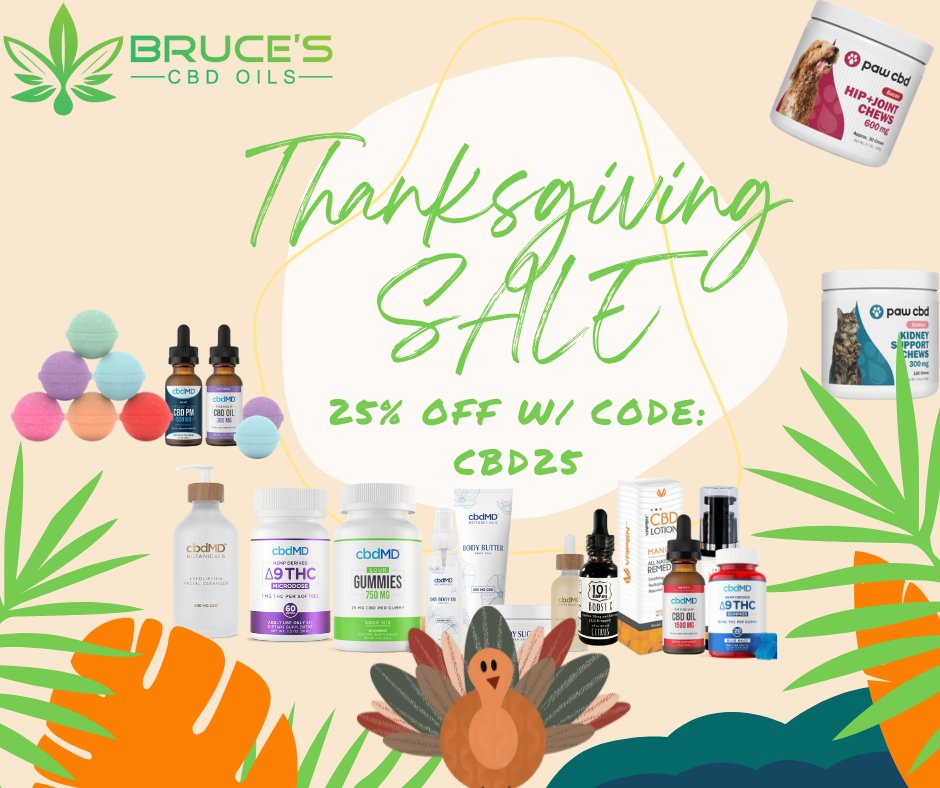 bdelonge54's tweet photo. Looking for a way to relax and unwind? Try CBD or THC products today and get 25% off your purchase w/ code: CBD25 @ https://t.co/aVqJ8PztoC

#CBDOil #CBDTopicals #BrucesCBDOils #CBDOils #CBDGummies #CBDEdibles #CBGOil #Delta9THC #Delta8THC #CBDSale #Thanksgiving https://t.co/JjMq1098vh