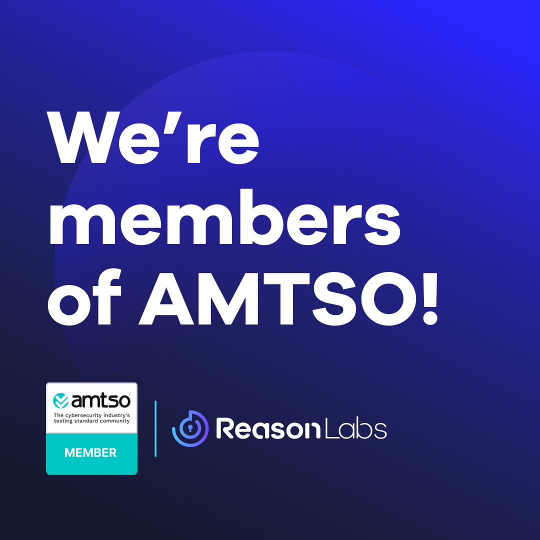 Reasonsecurity's tweet photo. We are proud to announce that ReasonLabs is now a member of @AMTSO!
This a great badge of honor for our company and we are thrilled to be AMTSO’s newest members.
Read all about it here: https://t.co/LB8aq54LvC
#Cybersecurity #ReasonLabs https://t.co/sljrFDZOoU