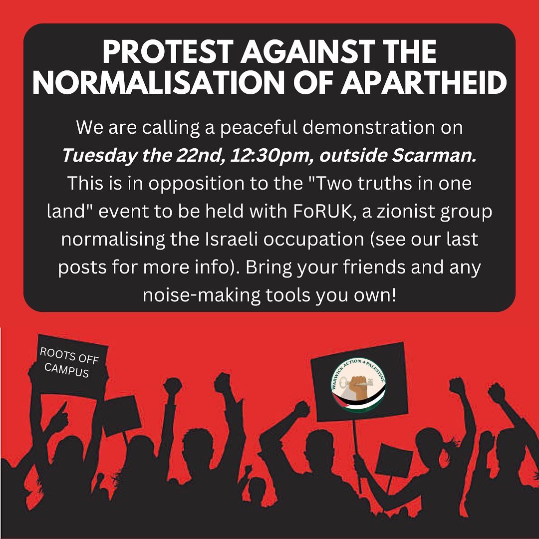 Warwick Action for Palestine tweet media