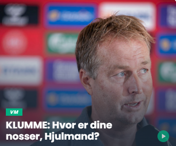 NPKolby's tweet photo. Kommentatorerne er  i gang med at riste DBU. Gad vide om forbundet risikerer at sætte hele den nyvundne hype om landsholdet over styr? Der er mere end et VM i gang lige nu. https://t.co/dgjNzkMVii