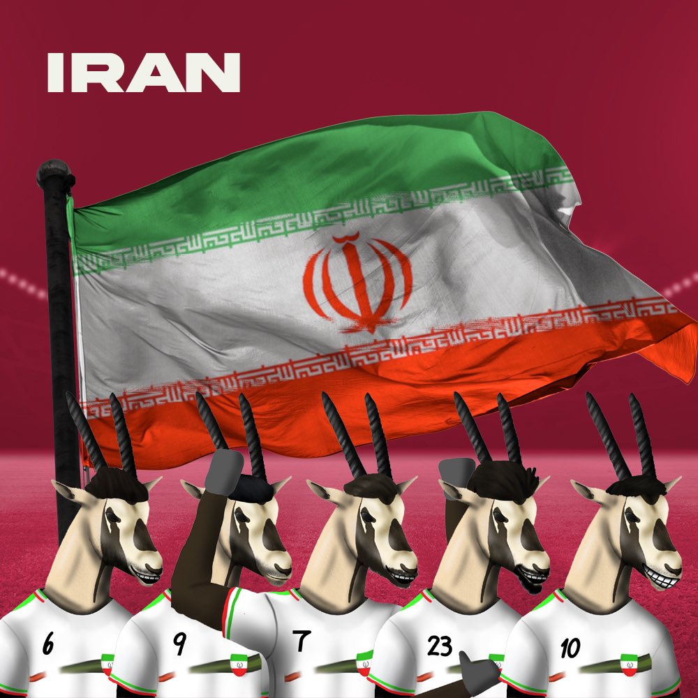🇮🇷 #NFTCommunity #nfts #nftcollector #nftart #nftcollectibles #NFTdrop  #cryptocurrency #Ethereum  #cryptoartist #NFTGiveaway #opensea #football #sports #oxo #WorldCup2022 #WorldcupQatar2022