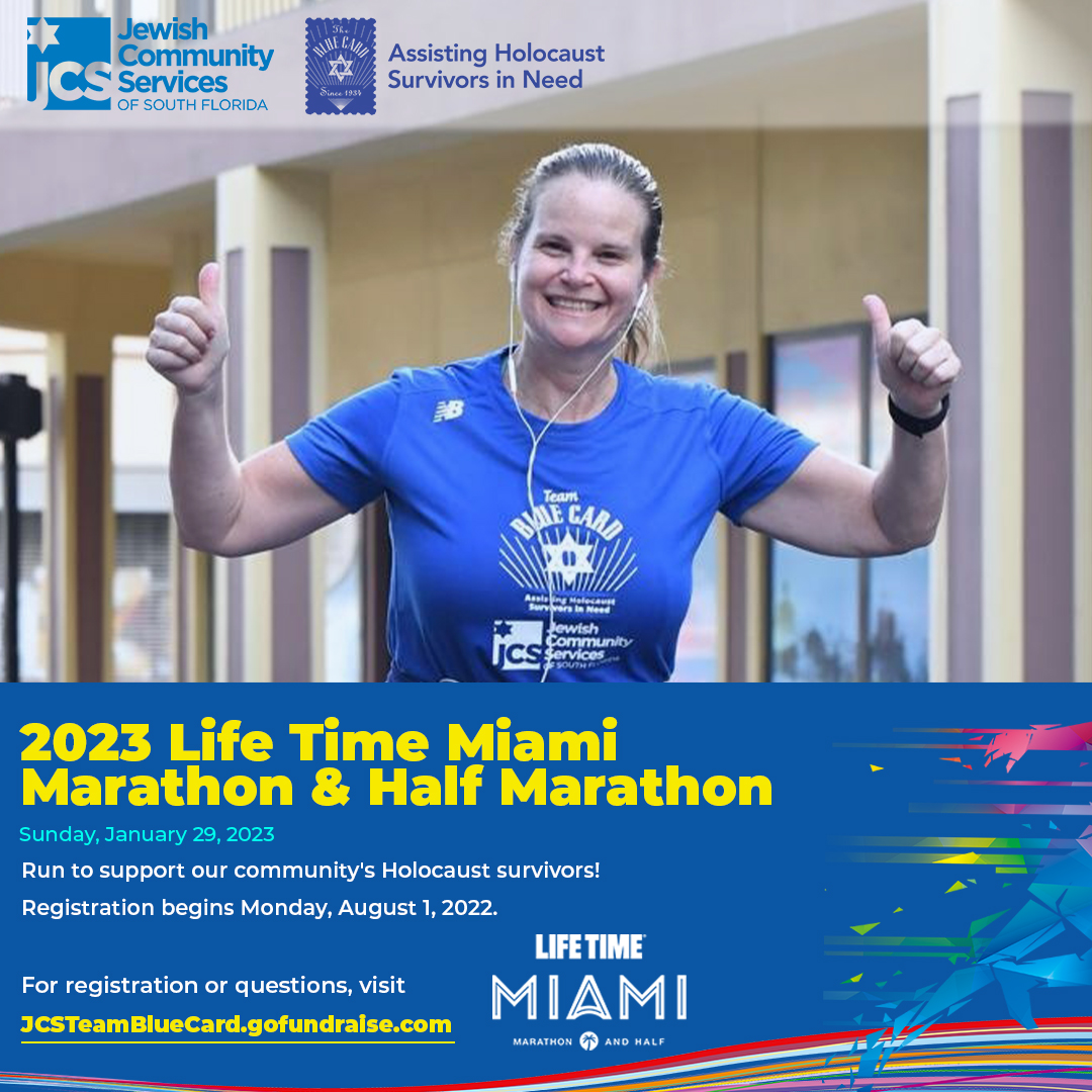 The 2023 #MiamiMarathon is 2 months away &amp; JCS Team Blue Card is running to support Holocaust survivors in poverty in the Miami area.

Donate &amp; support the 20 runners' campaign for Miami's Holocaust survivors in need!

jcsteambluecard.gofundraise.com/pages/search
@JCSSFL <a href="/RunMiami/">Miami Marathon</a> #MondayMotivation