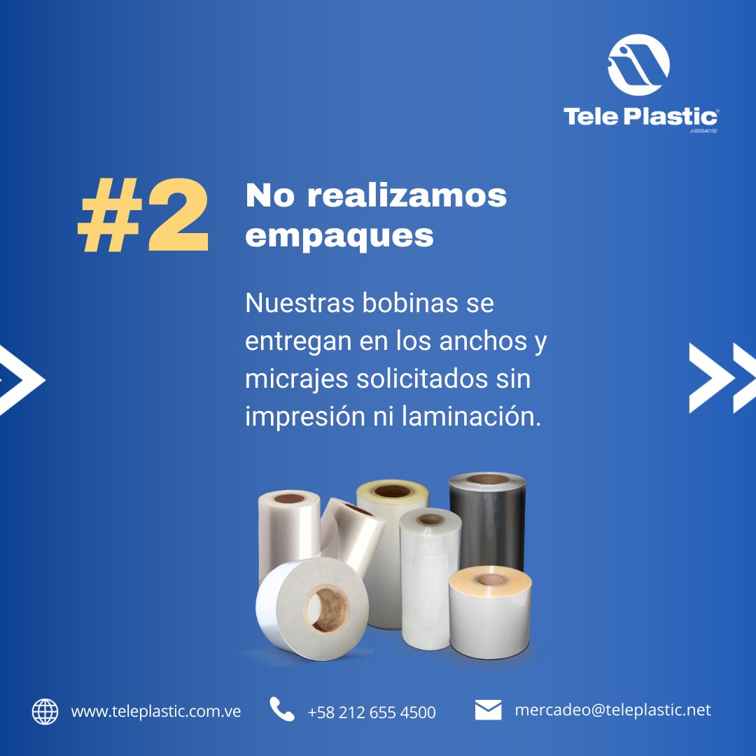 TelePlastic_CA's tweet photo. ¿Te interesa alguno de nuestros productos? 🧐👀
Desliza para conocer el paso a paso que debes seguir para cotizar con nosotros 👉👉
Te esperamos en nuestros canales de comunicación: 

☎️+58 212 6554500 
📧 mercadeo@teleplastic.net 
📲 DM

#peliculas #empaques #flexibles #embalaje https://t.co/QMeWqbg83y