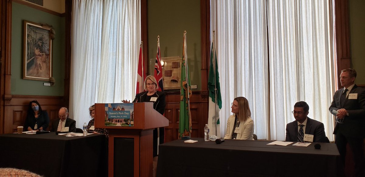 Minister <a href="/SylviaJonesMPP/">Sylvia Jones</a> speaks to <a href="/OntariosDoctors/">Ontario Medical Association</a> as part of #OMAatQP.