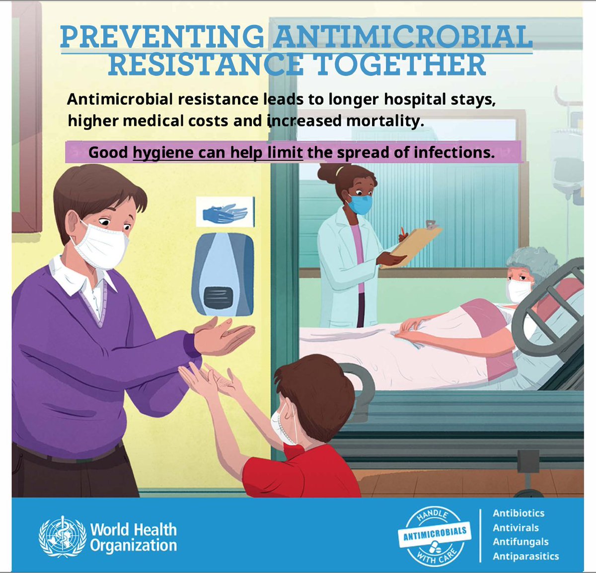 OndineBio's tweet photo. As the @WHO graphic below highlights, proper #handhygiene is important to help limit the spread of #infections.

#WAAW2022 #AMR #AMRaware #antimicrobialresistance https://t.co/R6AFO2VCW9
