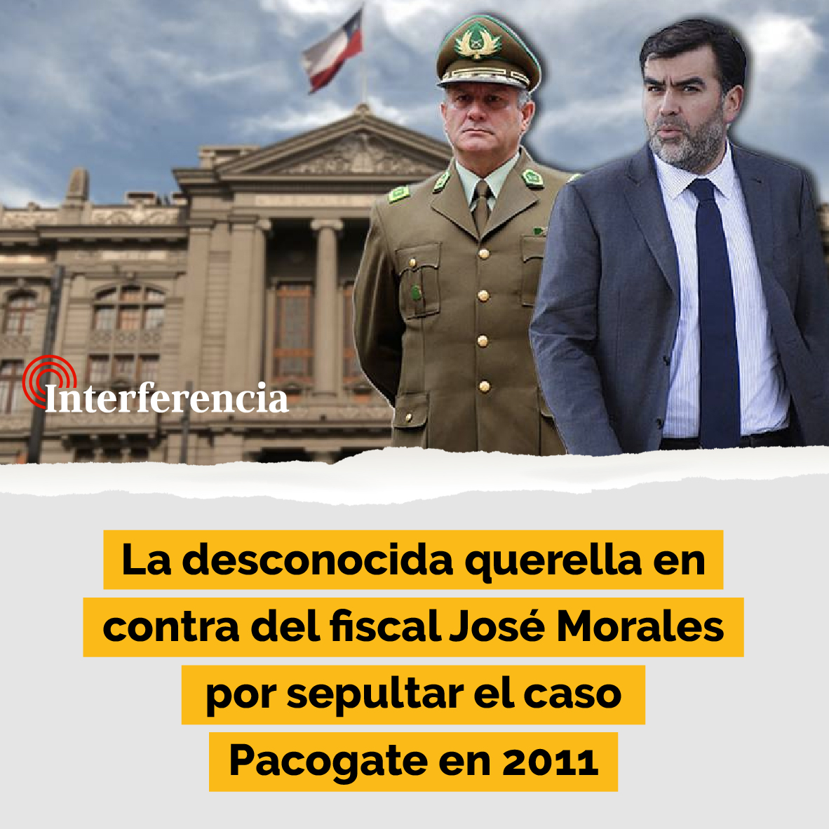 InterferenciaCL's tweet photo. [Hizo Interferencia] Según querella contra fiscal José Morales, nombrado para Fiscal Nacional, Morales y el entonces jefe Dipolcar, Bruno Villalobos, se concertaron para “encubrir” los desfalcos del Pacogate. Morales asegura que querella no tiene sustento. https://t.co/jxbYobZUlD https://t.co/MKNt14H3DL