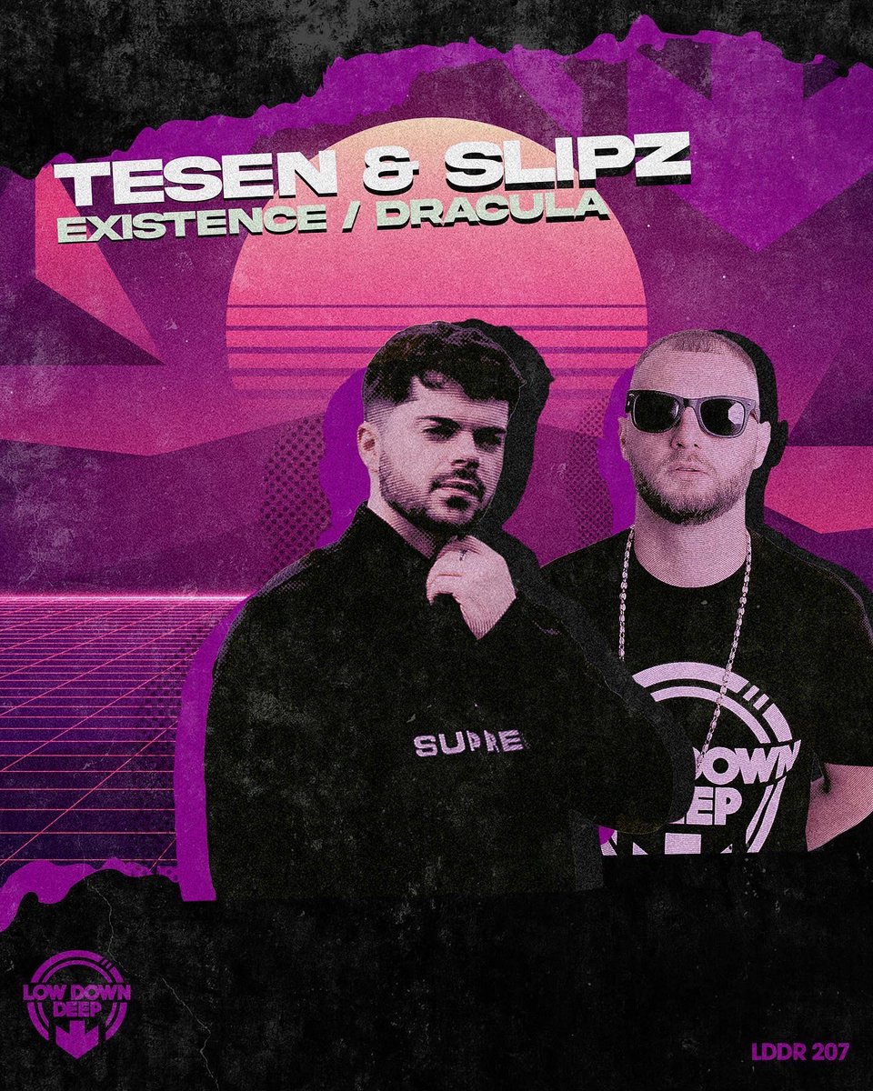LOWDOWNDEEPRECS's tweet photo. Next up from us we’ve got a collab special 💥

This one’s a two track release from @tesenuk &amp; @SLiPZ86 🤩

‘Existence / Dracula’ are available to pre-save now via the link in our bio!
~
#dnb #rave #jungle #dnbfamily #drumnbass #bass #music #dnbnation #drum #festival https://t.co/sZIthu88no