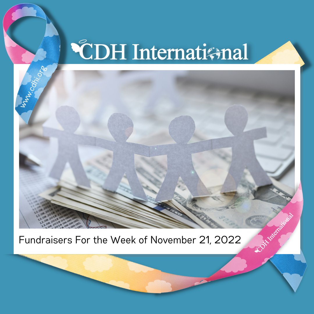 cherubs's tweet photo. Fundraisers for the week of Novermber 21, 2022

Read more at https://t.co/QU1tcBrzeX

To make a donation to CDH International directly, please visit https://t.co/6sHBzLqJj8

#cdh #cdhawareness #cdhi #cdhresearch #cdhsupport #patientadvocacy #cdhhelp #cdhi #cdhfeaturedfundraisers https://t.co/7ivWJzGfYV