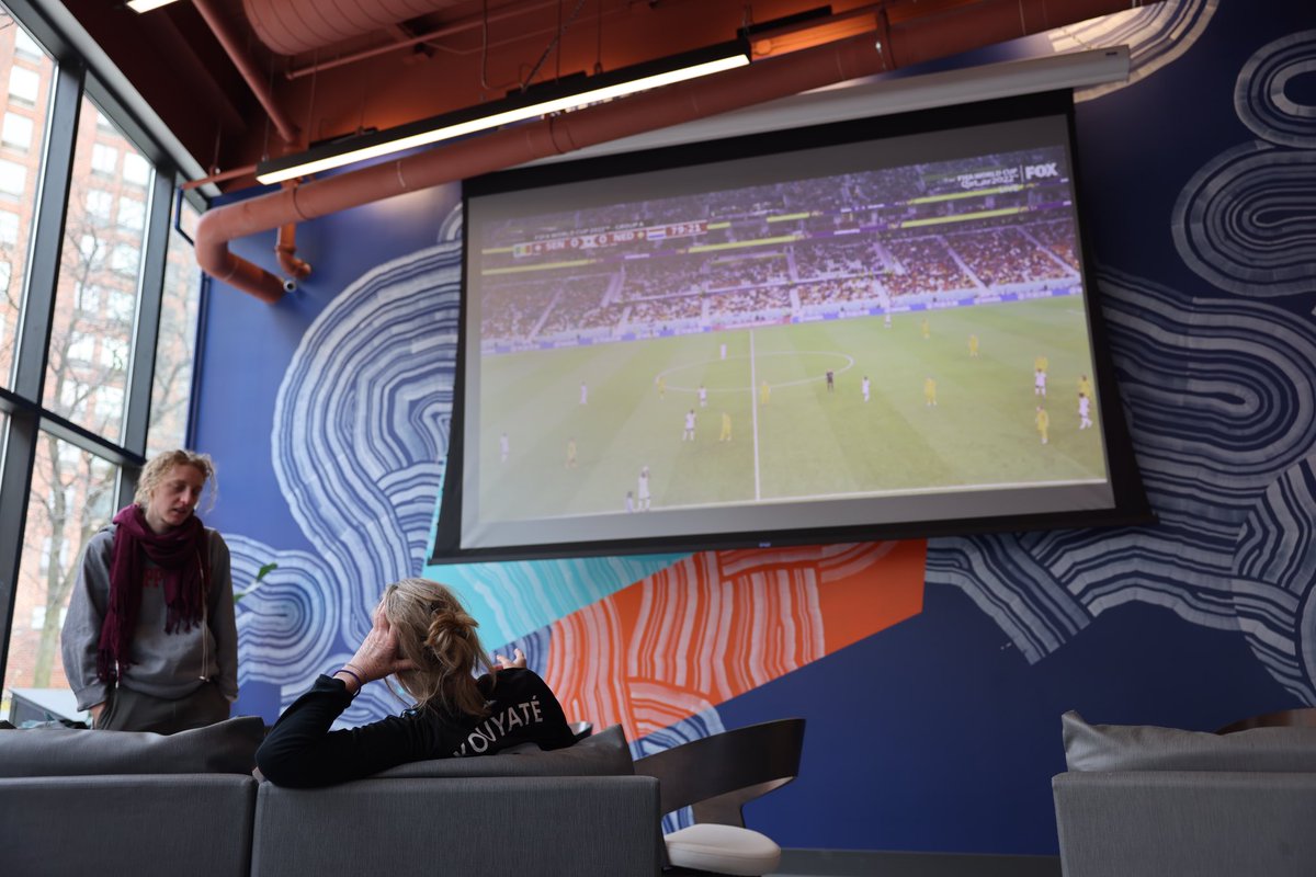 Lawyer (and <a href="/LFC/">Liverpool FC</a> fan) Russell Dombrow is watching the #WorldCup at <a href="/saltcitymarket/">Salt City Market</a> right now. He’s heartened to see #Syracuse offer more places to watch matches this year. 

“Twelve years ago, people said soccer’s not really gonna catch on here. Yet here we sit.”