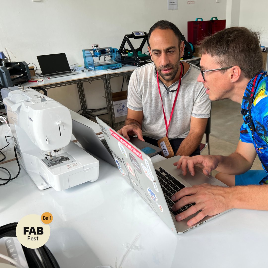 🤗Together we can make (almost) anything

During #BaliFabFest <a href="/brother/">brother</a> Embroidery machine Pop-up at the Fab Lab. And as the workshop sessions took place, many had the opportunity to create with it

Thanks to Brother for your support during the event.

#BaliFabFest #BFF #Emergent