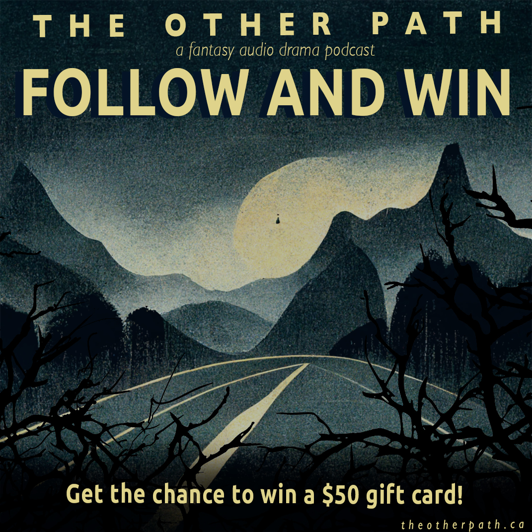 ✨CONTEST✨ To enter the draw for a $50 gift card: • Follow both @theotherpathpod and @OdysseyTheatre • Like and retweet this post • Tag a friend who should listen to the podcast Winner will be announced Dec 1st! #contest #podcast