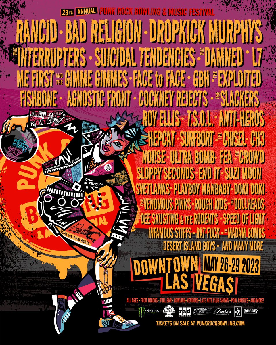 See you in Las Vegas! @PunkRockBowling Info & tickets: punkrockbowling.com