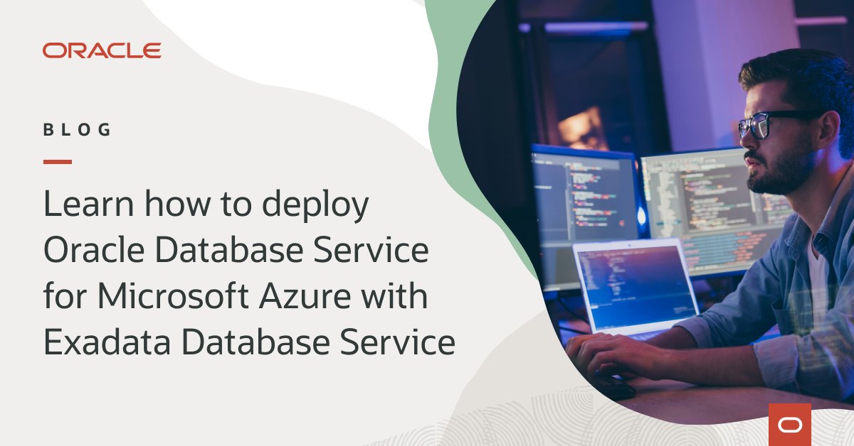 scrossoracle's tweet image. A step-by-step guide to using @OracleDatabase Service for #Azure. social.ora.cl/6013MNXc7