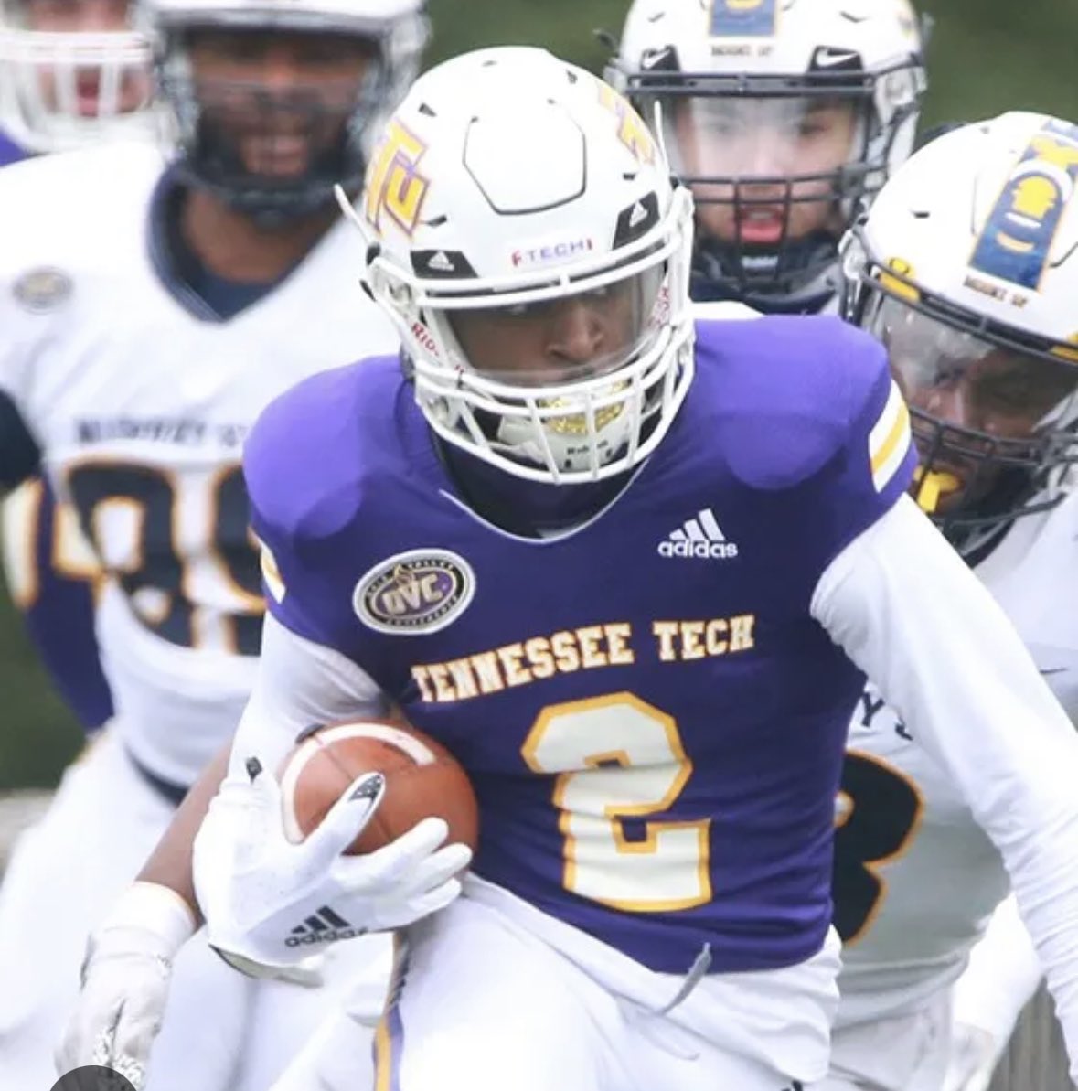 ShermarPowell's tweet photo. Blessed to have received an offer from Tennessee Tech University @TNTechFootball 🟣🟡@CoachSamTTUFB @AmpDavisCoach @PrepsAlabama00 @PrepRedzoneAL @AL_Recruiting @AL6AFootball @OverLookedRec @247recruiting @JeremyO_Johnson @gobigrecruiting @pikeroadFB https://t.co/CrWraEnXzN
