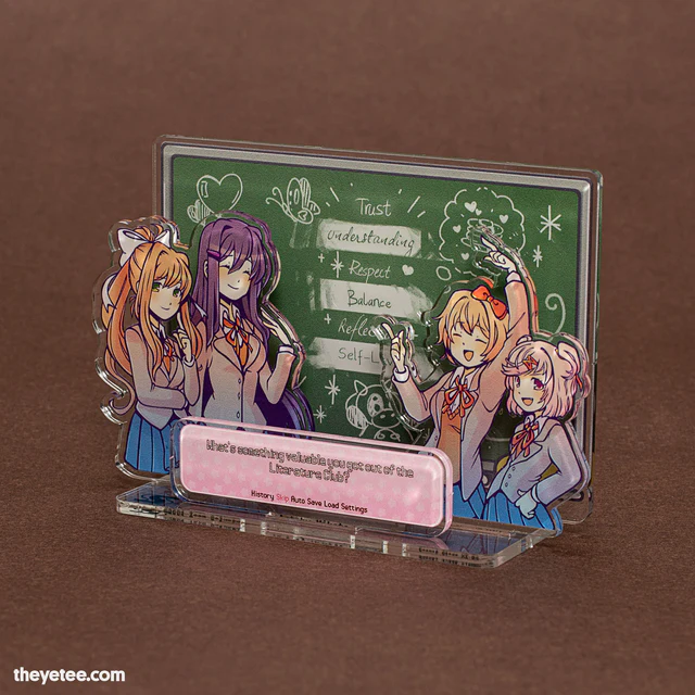 モニカ(DDLC) ,Yuri(DDLC) 「Relieve some of the greatest moments fro」|The Yetee 🌈のイラスト