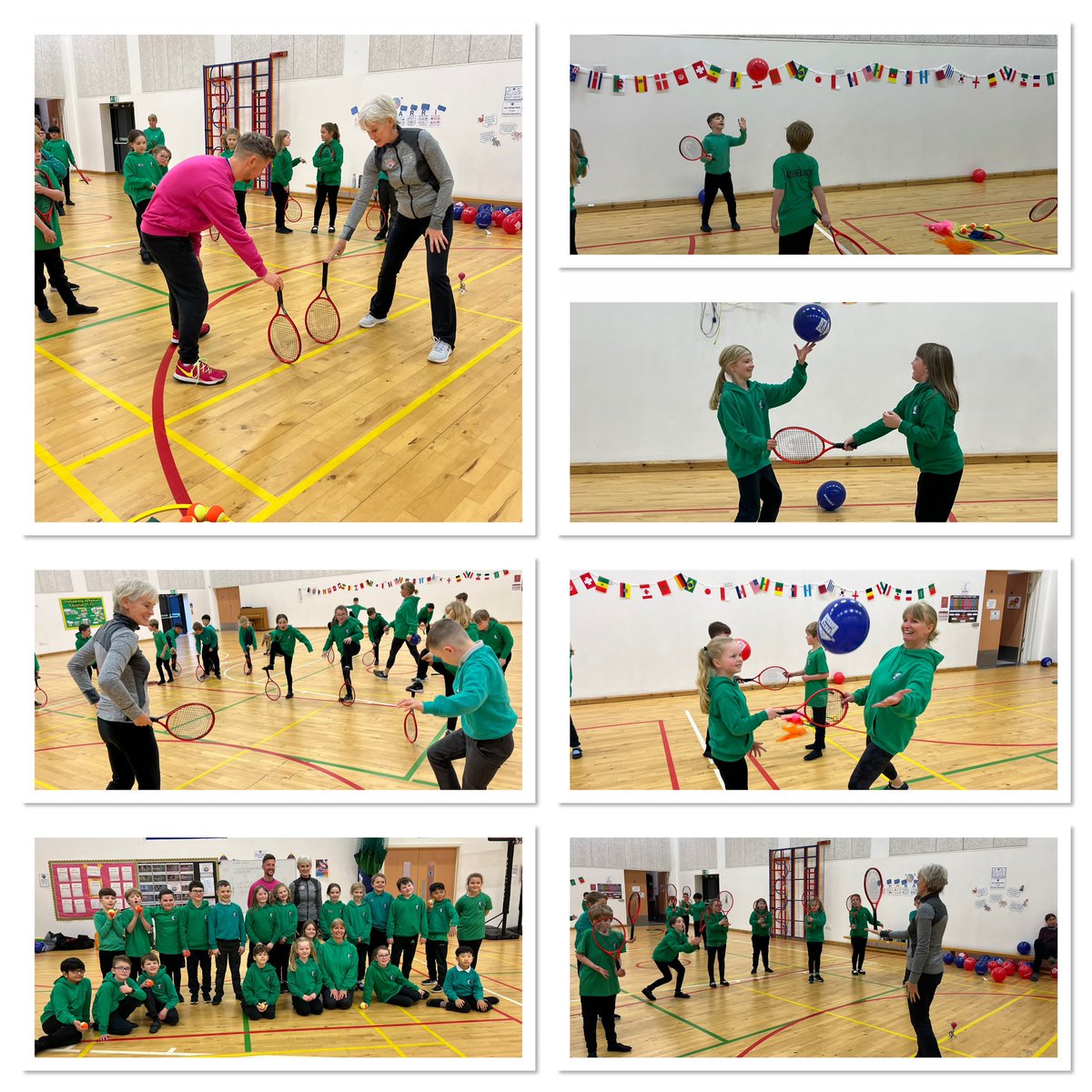 hazleheadschoo1's tweet photo. A very special visitor in school today. Judy Murray visited us and did some tennis with our P4’s. Fantastic opportunity and the pupils worked very hard. #tennisstarsinthemaking #battleofthebrits2022 @hazleheadschool https://t.co/XdwLHIK4CV