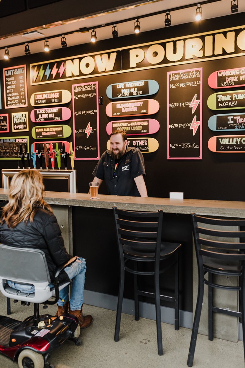 At Riot Brewing Co., we're all about inclusivity. Find out more about how we stay accessible for a barrier-free brewery experience for everyone!

tourismcowichan.com/a-guide-to-acc…

#tourismcowichan #drinkislandbeer #chemainiacs #bcaletrail #barrierfreebeer #lifesariot