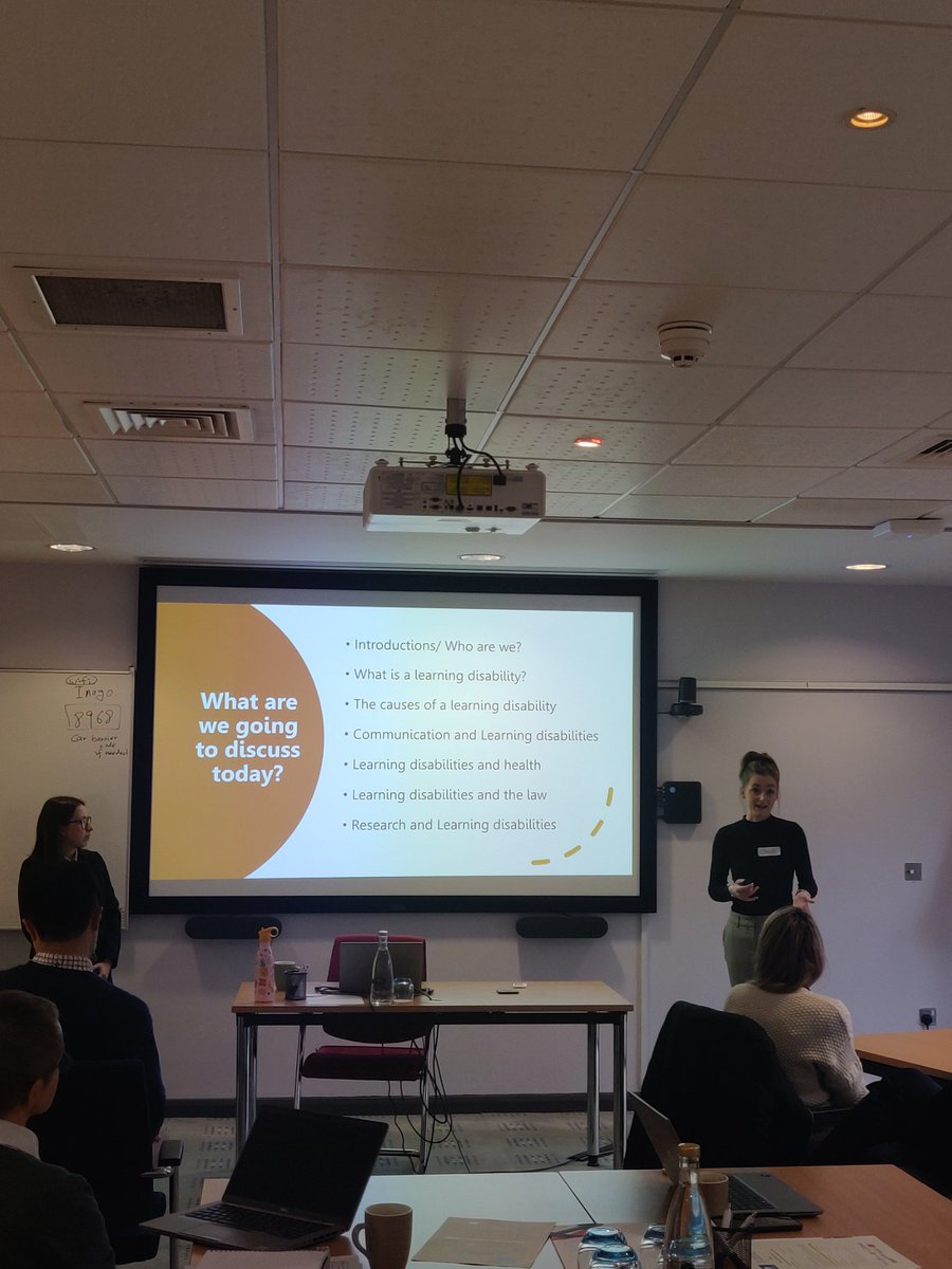 DECODE research project. Sarah and Aimee introducing the lives of people with LD to the research team. @LPTnhs @LPTAgnesunit