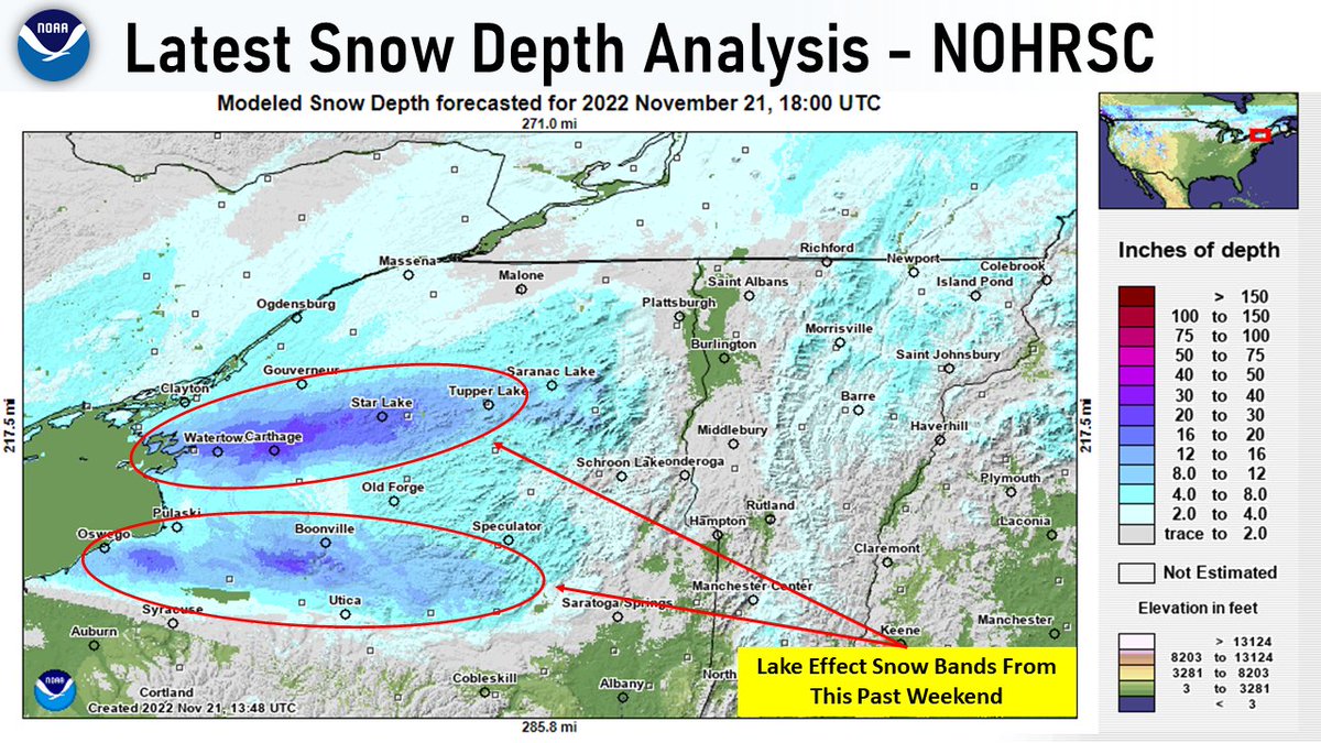 NWS Burlington on Twitter "Here is a look at the current snow depth as
