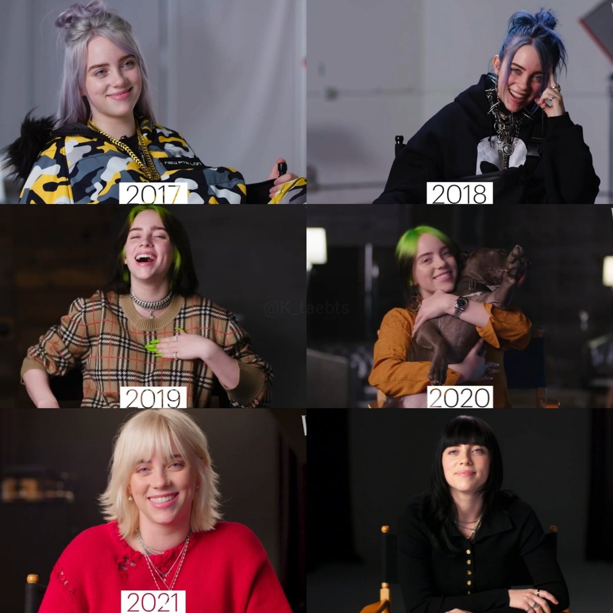 K_taebts's tweet photo. GUESS WHO'S BACK? BILLIE EILISH INTERVIEW WITH VANITY FAIR. https://t.co/PmBkw07Bud