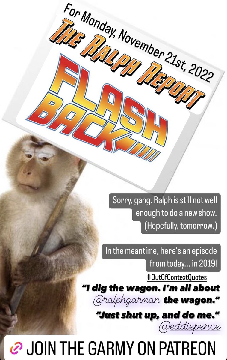 TRRFanPage's tweet photo. Subscribe to #TheRalphReport on @Patreon at https://t.co/kDOhJw7yYH. You won’t regret sticking @RalphGarman and @eddiepence in your ear holes Monday-Friday. For as little as 15 cents a day! New to the #Garmy? Catch up with a #FlashbackEpisode from 2019 today! https://t.co/15YI5K3YHc