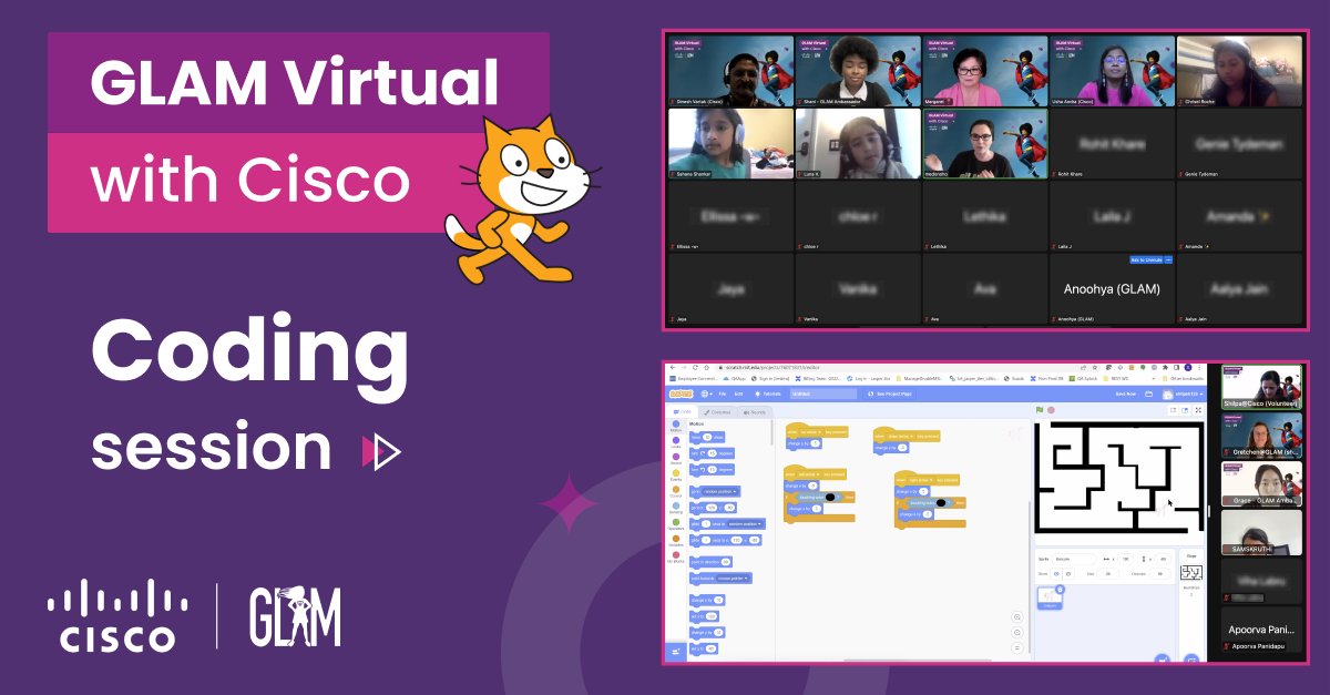 GLAMReadyToLead's tweet photo. "I LOVE CODING!" ๐ This is the feedback we received after the Coding Session during the Leadership and STEAM Program with @GLAMReadyToLead and @Cisco! ๐๐ฝ ๐พ
@Cisco | @WomenOfCisco | @scratch
#Cisco #Coding #FemaleCoders #GirlsCanDoAnything https://t.co/l9SjQoSWz5