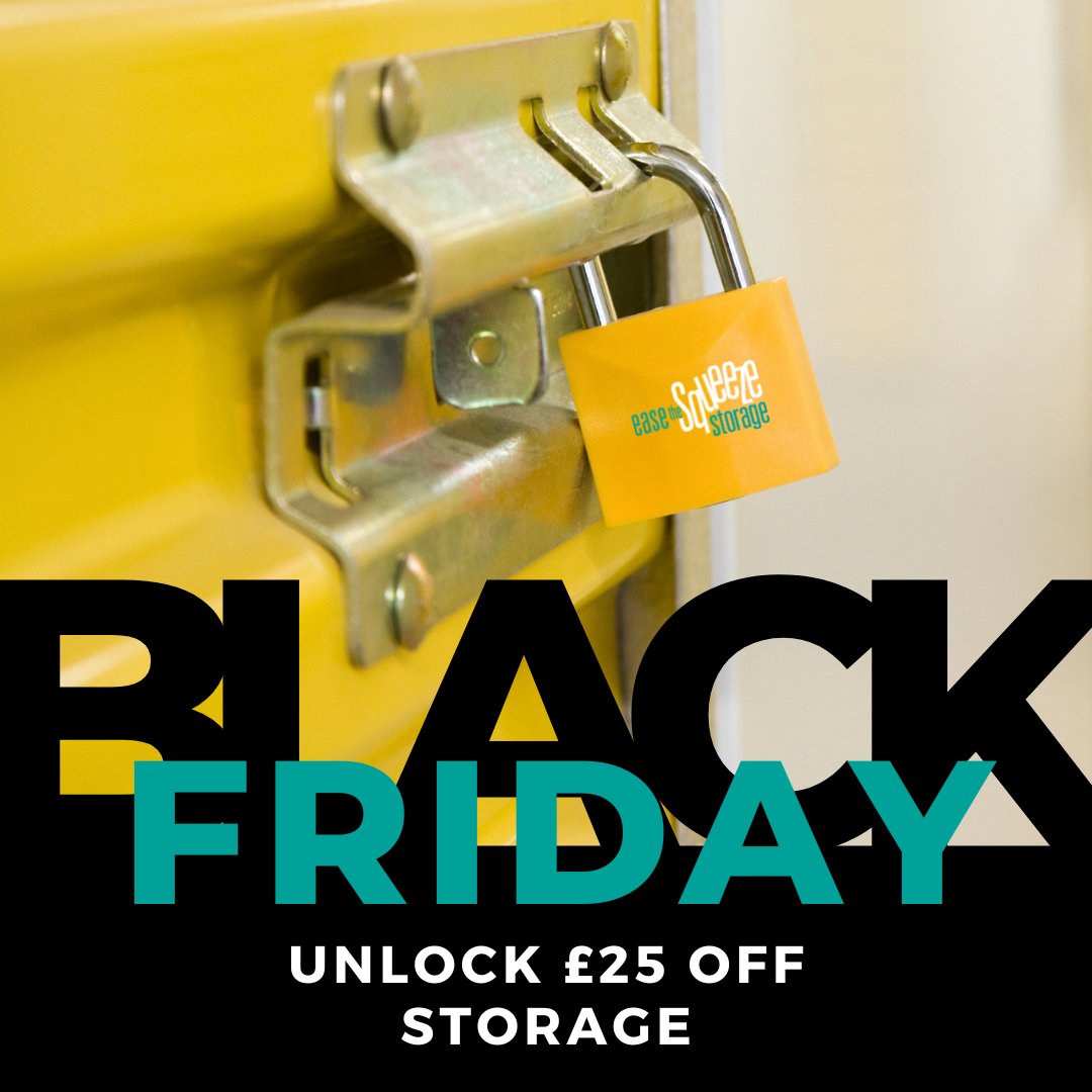 ETSstorage's tweet photo. Snap up our #BlackFriday deal and save £25 on storage... but hurry! This fab offer is only available this week 😆

Go to https://t.co/j5XLdrz1Dr now!

#storage #savemoney #discount #easethesqueeze https://t.co/p5dlF8ETvj