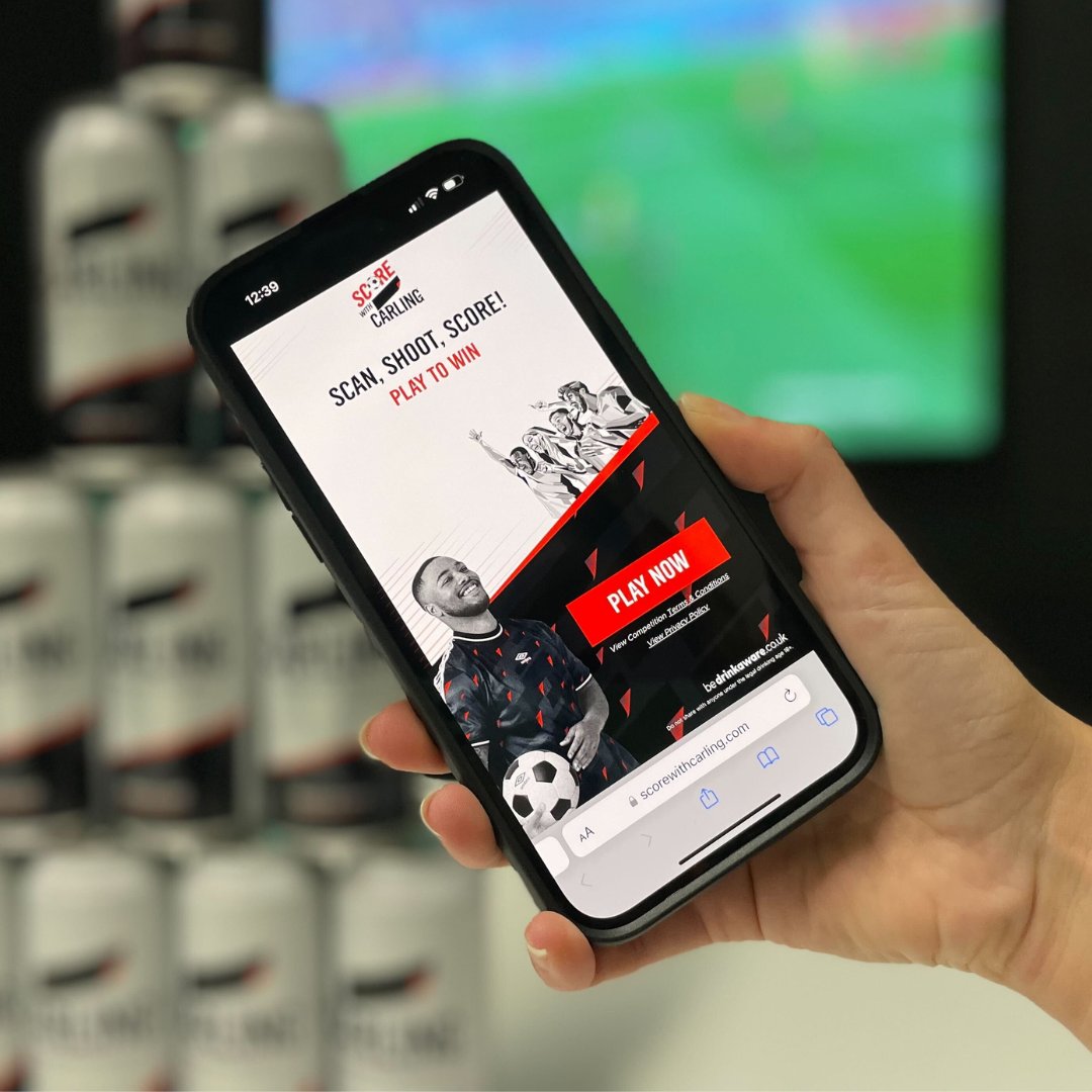 NoonahMarketing's tweet image. It’s kick-off time! Our in-house development team has been working hard to prepare the Score with Carling game. Try it out in hundreds of participating Carling pubs for your chances to win thousands of prizes!
#Football #ExperientialTech