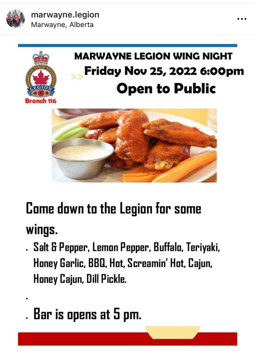 Come down to the Legion Friday evening.