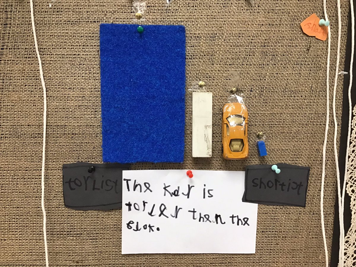 MissIsmailKMPA's tweet photo. We have really enjoyed exploring height vocabulary in maths today. We ordered the children by height . Ordered everyday classroom objects from tallest to shortest. We have even started our provision challenge to measure ourselves using string! #kestrelmaths @kestrelmead https://t.co/A2KGHnVyTI