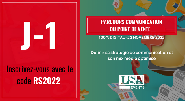 Le Parcours de la communication du Point de Vente vous donne 
RDV demain.

Inscrivez-vous avec le code RS2022 ➡️lnkd.in/e9FXcvyu

Participation exceptionnelle de  Sophie MALKA et les témoignages expert d'Henri-Noël BOUVET, Roland AOUIZERATE et enfin Lola MILLET-BOURGOGNE