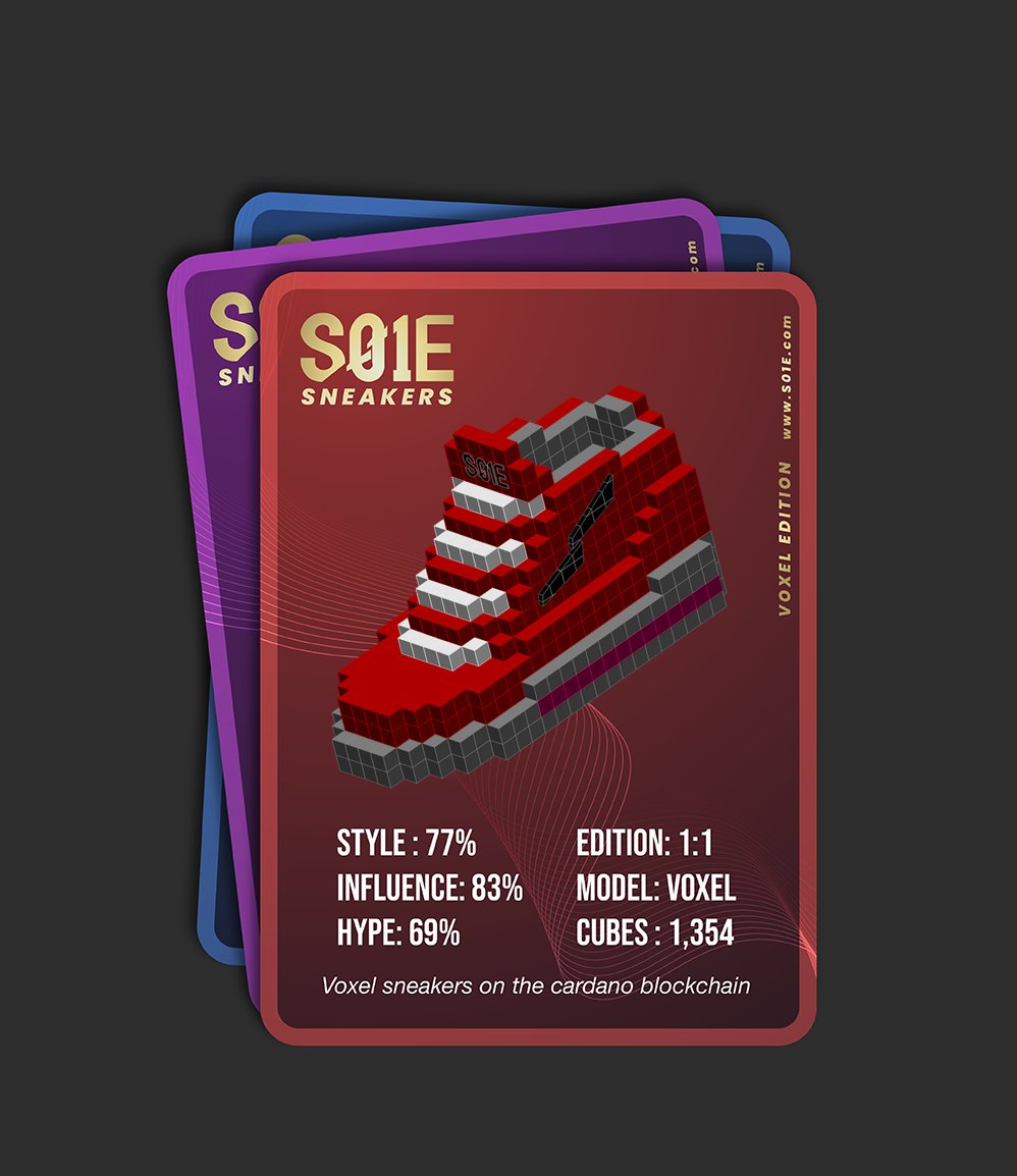 s01eNFT's tweet photo. 2750 Sneaker Cards in our collection. #MintingSoon
- NO WL required
- Max 10x per Transaction
- Unlimited per wallet
#CNFTs #CNFTCommunnity #CNFTdrop #cnftgiveaway #sneakers #nft #voxel #nftcardano #nftada #nftsneaker #pixel #sneakerboxes https://t.co/zRaIUvME1J