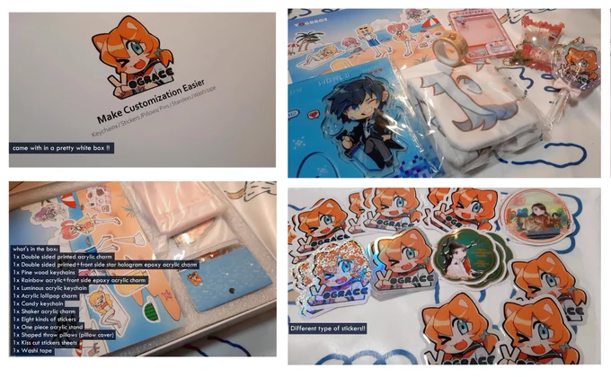 I received a wonderful sample pack from  !! I was surprised at how much stuff was included in their sample pack!! If you're interested in customizing your own artwork, please do check them out!  They have low MOQ and a large variety..+ 