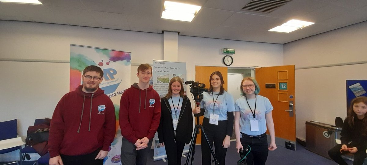 Great conversation on camera with the young people filming the #voicesforall2022 event. 
I get so inspired and excited when I see young people taking the lead!
Thanks to <a href="/mediaeducation/">mediaeducation</a> for training these brilliant young people.