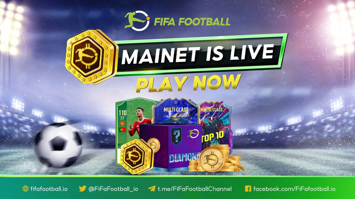 FIFA FOOTBALL MAINNET IS LIVE NOW🏆

Everything is ready. FIFA Football is on the Mainnet now 🔥🔥🔥
Time to test your luck and win big rewards🎉

⚽️ Play Now: marketplace.fifafootball.io/list-games

⚽️ Details: docs.fifafootball.io/gameplay/game-…