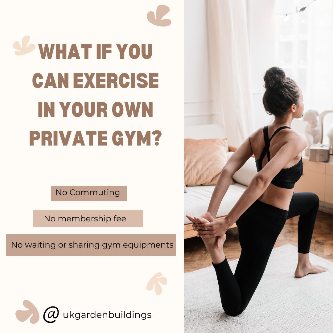 Private Gym - A space just for you! 

#ukgardenbuildings #privategym #nomorefees #gardenbuildings #gardenrooms