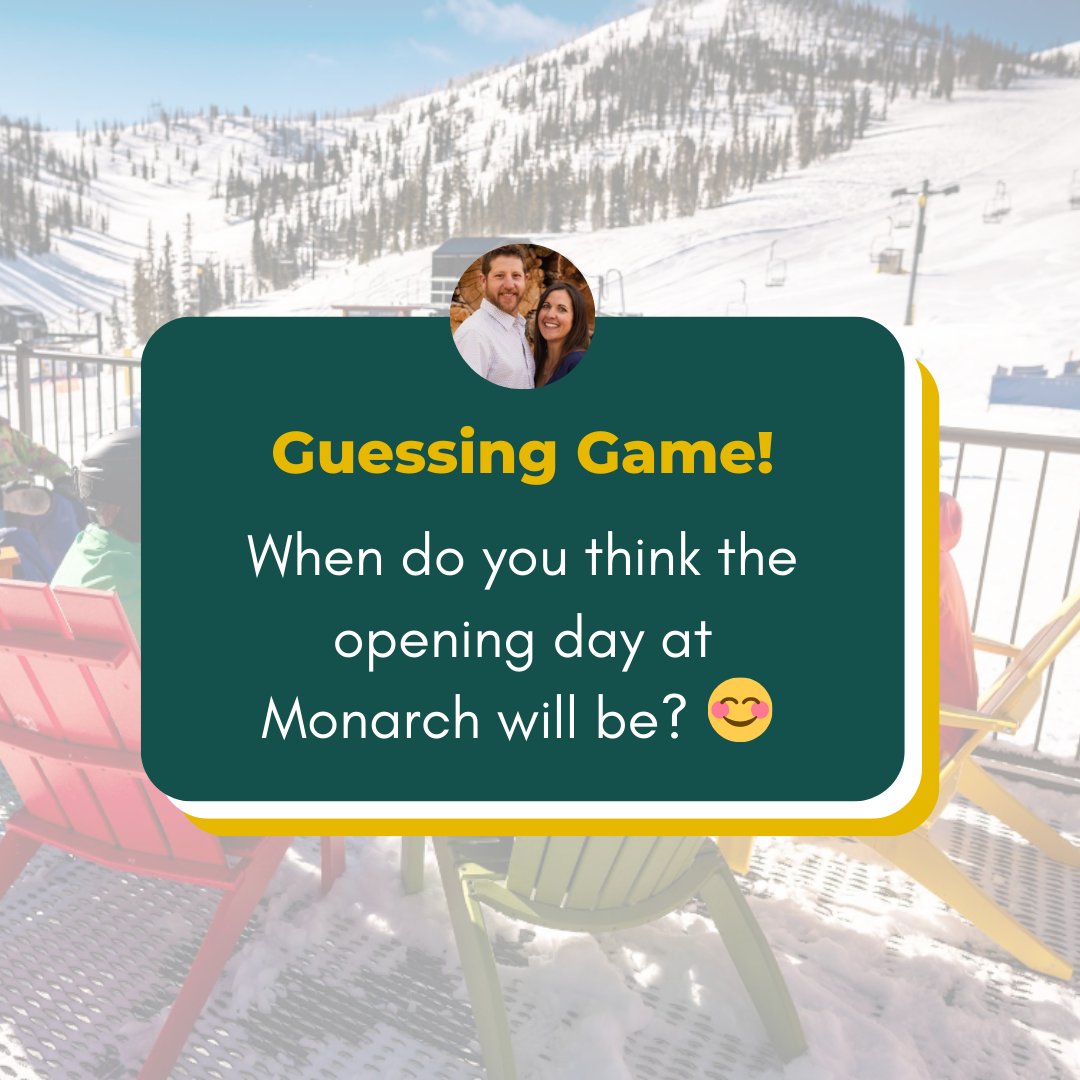 CreeksideChalet's tweet photo. The waiting game 😀 Let's see who can get it right 🙌 Comment your guess below!
@monarchmountain
#monarchpass #visitcolorado #rockymountains #monarch #coloradowinter https://t.co/seTx9Eaxyd