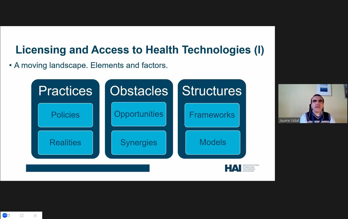 Saludporderecho's tweet photo. Jaume Vidal, de @HAImedicines, habla ahora sobre licencias y el Fondo de Acceso para la Tecnología de la OMS (C-TAP).
"Necesitamos políticas para la transferencia de tecnología".
Únete: https://t.co/8orYAyRArc
#PublicReturn https://t.co/nptEl25flO