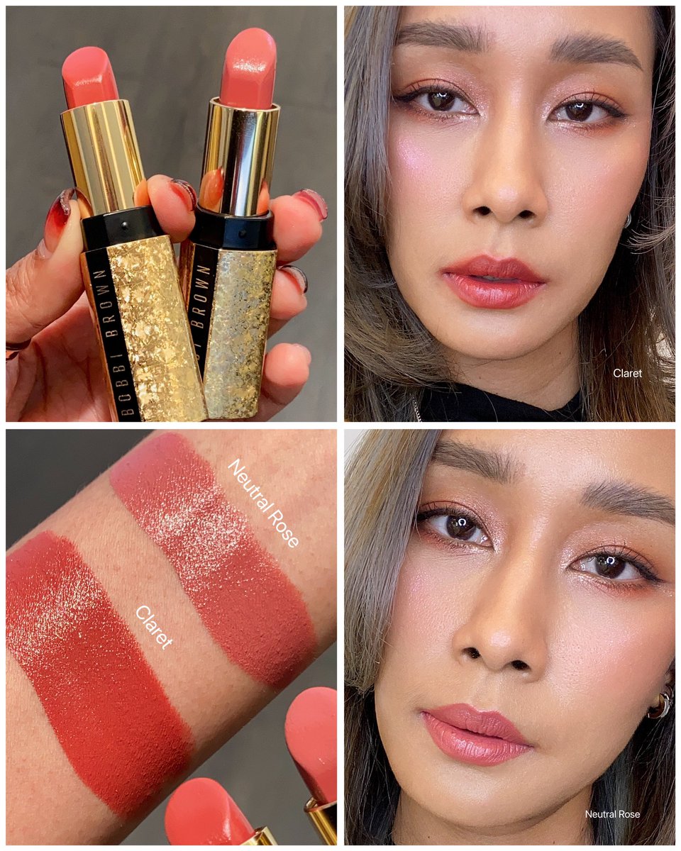 maimihara30's tweet photo. สี Luxe Lipstick Holiday Collection ว่าไป สีดี ใช้ได้ 2 สีเลย สาวผิวแทนควรมีนะ เพราะมันปิดขอบปากคล้ำได้ และที่สำคัญติดทนแต่ไม่แห้งเป็นคราบ แบบนี้ต้องมีแล้วมั้ย พุ่งตัวไปเลยที่ @BobbiBrown_TH  #ไว้รีวิวห้ามขายของโว้ยยย https://t.co/6RBQVNoJSI
