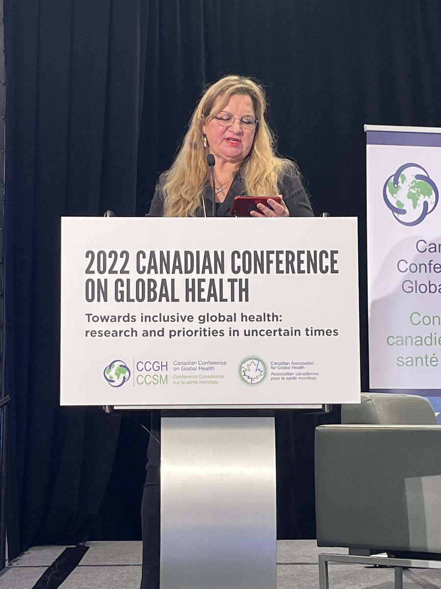 CAGH_ACSM's tweet photo. The Canadian Conference on Global Health 2022 has officially begun! Eva Slawecki welcomes all participants joining virtually and in-person #CCGH2022 #Globalhealth https://t.co/QBT1AExLFK