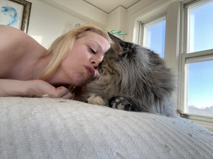 Morning kisses 😘 https://t.co/cREBoJCcFS<a href="/tag/domesticgoddess"class="tags"><span>#domesticgoddess</span></a>