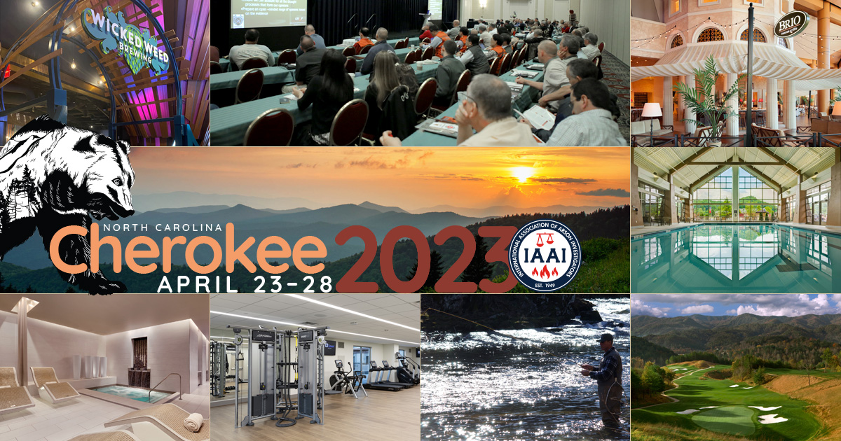 REGISTRATION IS OPEN for the 2023 International Training Conference. Join leading professionals from around the world for the 100+ hours of fire investigation training in Cherokee, NC, 4/23-28. Fulfill NFPA 1033 CE requirements. Register now. #ITC2023 bit.ly/3EnlQqf